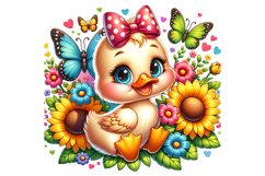 Cute Duck Clipart - PNG File Product Image 2