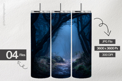 Haunted Forest Digital Papers - 04 Variations Product Image 2