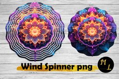 Mandala Wind Spinner design, Wind spinner sublimation Product Image 1