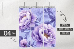 Peonies Floral Digital Papers - 04 Variations Product Image 2