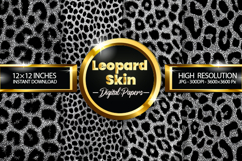 leopard Skin Digital Papers - 04 Variations Product Image 1