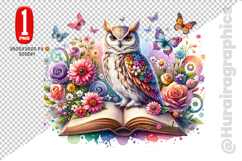 Cute Owl Clipart - PNG File Product Image 2