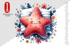 Starfish Clipart- PNG File Product Image 2