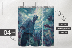 Zombie Apocalypse Digital Papers - 04 Variations Product Image 2