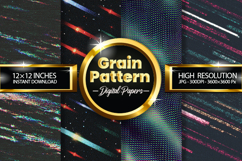 Grain Pattern Digital Papers - 04 Variations Product Image 1