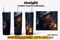 Halloween tumbler design,Witch the black cat tumbler Product Image 1