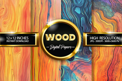 Wood Digital Papers - 04 Variations Product Image 1