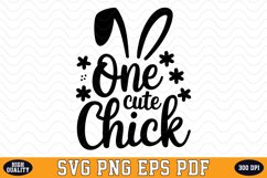 One Cute Chick SVG Design | SVG Cut files Product Image 1