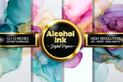 Alcohol Ink Digital Papers - 04 Variation Product Image 1