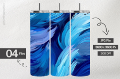Blue Feather Digital Papers - 04 Variations Product Image 2