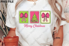Preppy Pink Christmas PNG Product Image 2