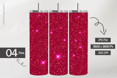 Red Glow Glitter Digital Papers - 04 Variations Product Image 2