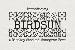 Birdsun Stacked Monogram Product Image 1