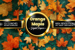 Orange Maple Digital Papers - 04 Variations Product Image 1