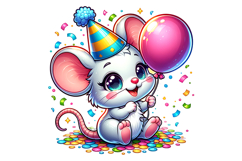 Cute Mouse Clipart - PNG File Product Image 2