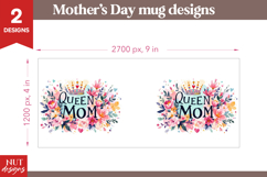 Mom Mug Sublimation Super Mom Queen Mom Mothers day quotes Product Image 2