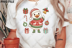 Cozy Winter Christmas Goose Png, Funny Product Image 2