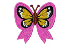 Butterfly Bow Machine Embroidery Product Image 1