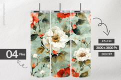 Floral Pattern Digital Papers - 04 Variations Product Image 2