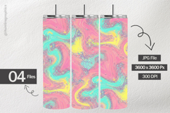 Neon Swirl Digital Papers - 04 Variations Product Image 2