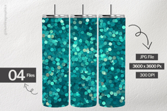 Teal Glitter Digital Papers - 04 Variations Product Image 2