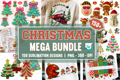 Mega Christmas Sublimation Bundle, Christmas PNG Bundle Product Image 14