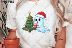 Christmas Ghost, Halloween Christmas Png Product Image 2