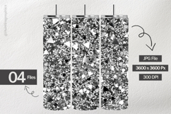Silver Glitter Digital Papers - 04 Variations Product Image 2