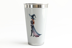 Halloween Witch Gothic Beauty Digital Painting PNG Product Image 3