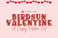 Birdsun Valentine - A Sweet and Romantic Handwritten Font Product Image 1