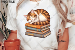 Cat and Book PNG Png Product Image 2