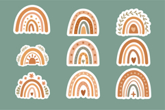 Boho rainbow sticker Product Image 3