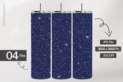 Luxurious Blue Glitter Digital Papers - 04 Variations Product Image 2