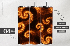 Twisting Flames Digital Papers - 04 Variations Product Image 2