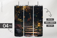 Autumn Night Digital Papers - 04 Variations Product Image 2