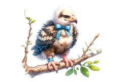 Cute Eagle Clipart - PNG File Product Image 1