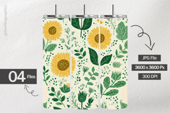 Sunflower Digital Papers - 04 Variations Product Image 2