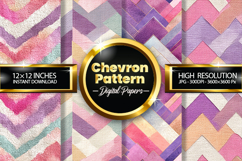 Chevron Pattern Digital Papers - 04 Variations Product Image 1