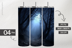 Haunted Forest Digital Papers - 04 Variations Product Image 2