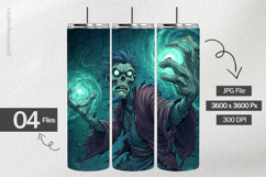 Sorcerer Zombie Digital Papers - 04 Variations Product Image 2