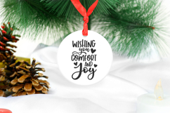 Wishing You Comfort and Joy SVG Cut File, Christmas Holiday Product Image 2