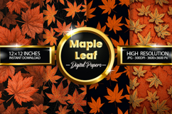 Maple Leaf Digital Papers - 04 Variations Product Image 1