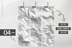 crumpled Paper Digital Papers - 04 Variations Product Image 2