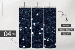 Navy Glitter Digital Papers - 04 Variations Product Image 2