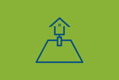 American Football Field and Goalpost House Logo Product Image 3