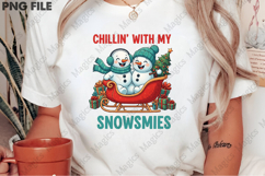 Vintage Christmas PNG, Snowman Product Image 2