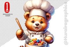 Cute Bear Clipart - PNG File Product Image 1
