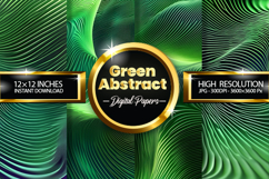 Green Abstract Digital Papers - 04 Variations Product Image 1