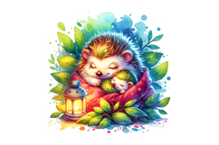 Hedgehog Clipart - PNG File Product Image 1