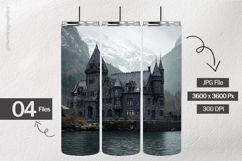 Gothic Castle Digital Papers - 04 Variations Product Image 2